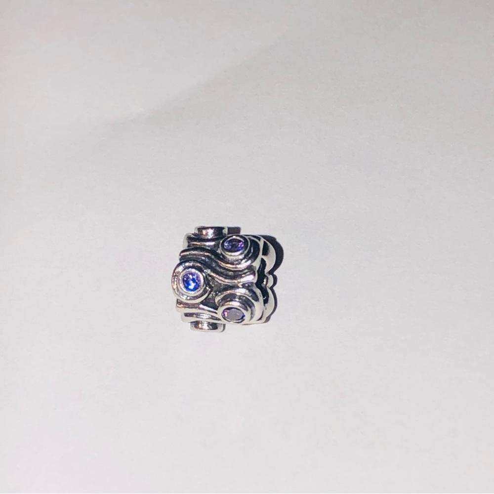 Authentic Pandora Ocean Wave Charm - Picture 2 of 7